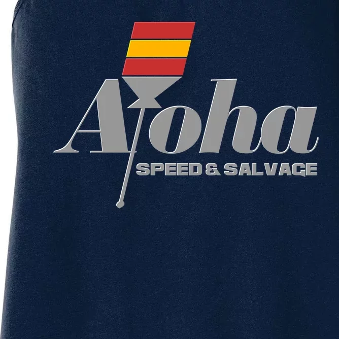 Aloha Speed And Salvage Logo Women's Racerback Tank