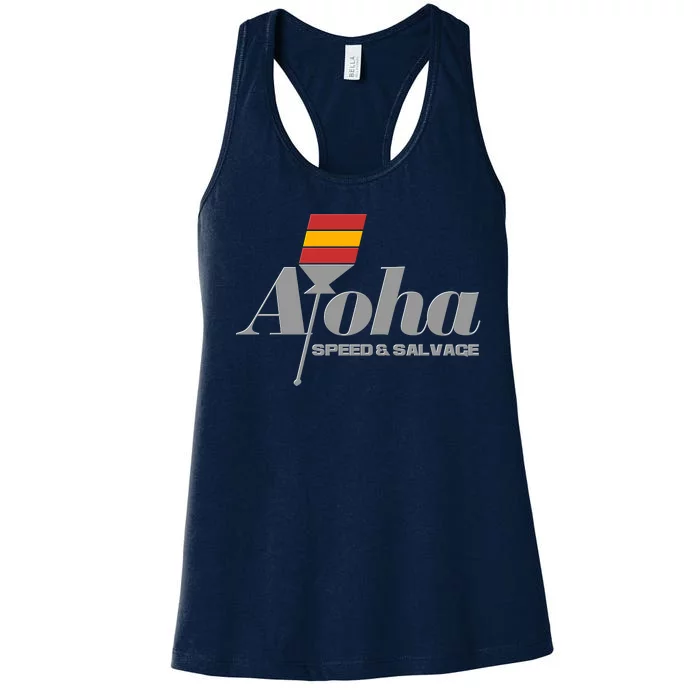 Aloha Speed And Salvage Logo Women's Racerback Tank