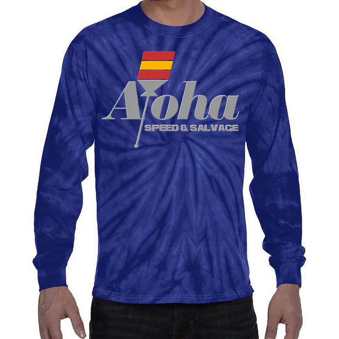 Aloha Speed And Salvage Logo Tie-Dye Long Sleeve Shirt