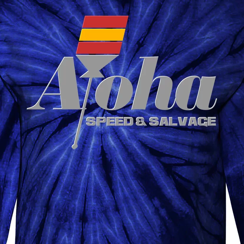 Aloha Speed And Salvage Logo Tie-Dye Long Sleeve Shirt