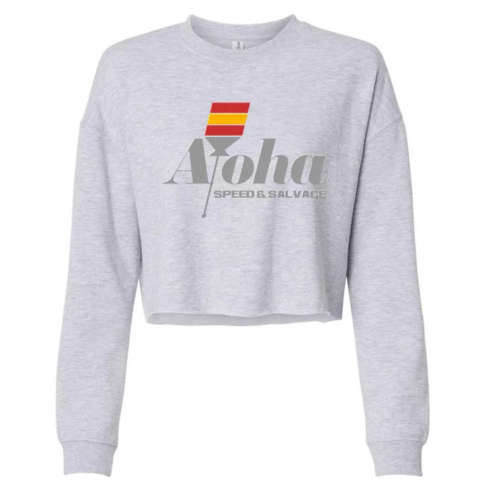 Aloha Speed And Salvage Logo Cropped Pullover Crew