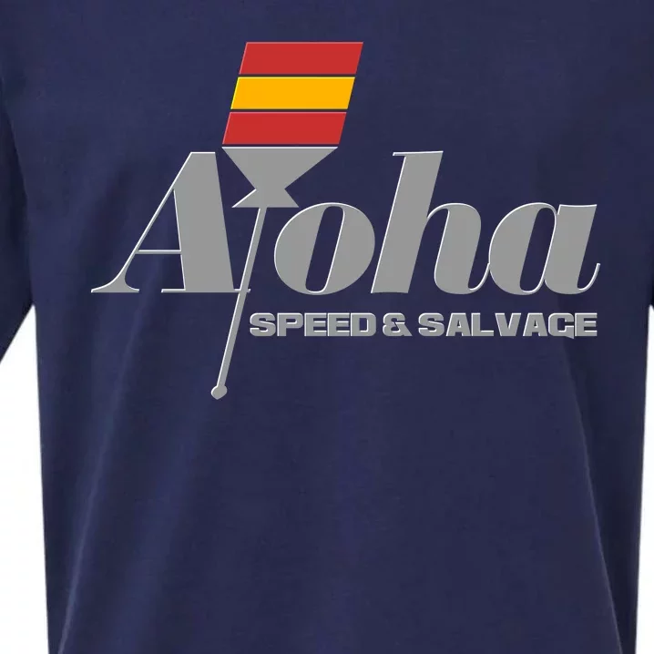 Aloha Speed And Salvage Logo Sueded Cloud Jersey T-Shirt