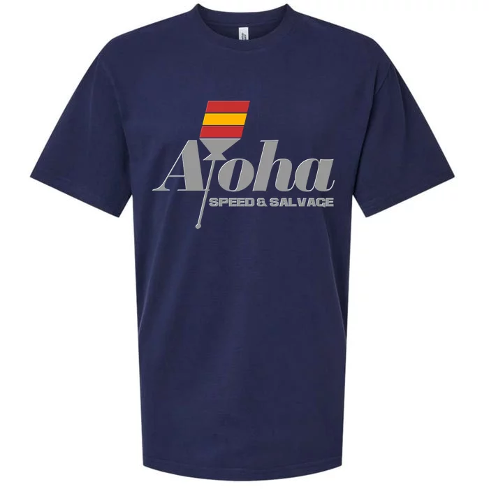 Aloha Speed And Salvage Logo Sueded Cloud Jersey T-Shirt