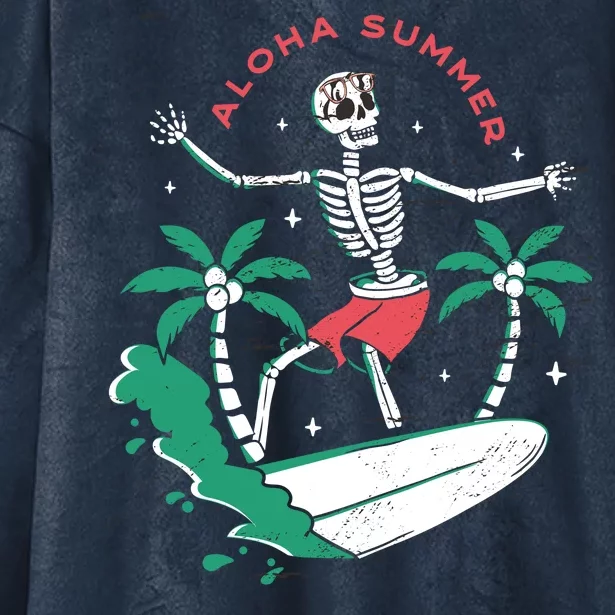 Aloha Summer Hooded Wearable Blanket