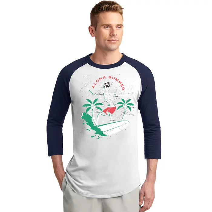 Aloha Summer Baseball Sleeve Shirt