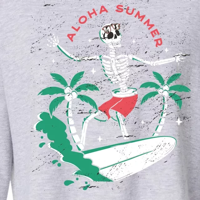 Aloha Summer Cropped Pullover Crew