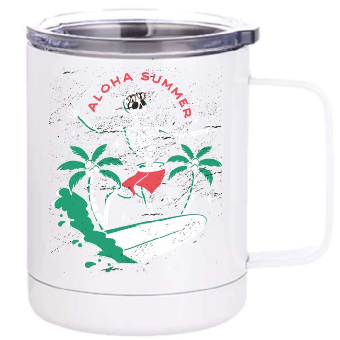 Aloha Summer Front & Back 12oz Stainless Steel Tumbler Cup