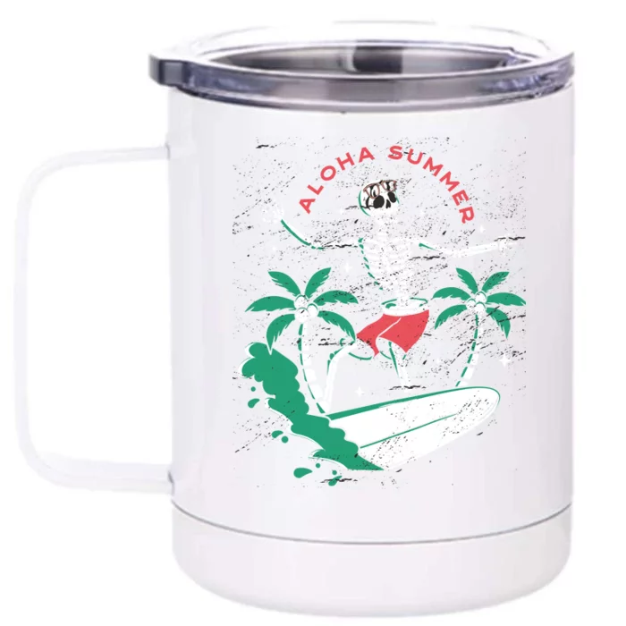 Aloha Summer Front & Back 12oz Stainless Steel Tumbler Cup