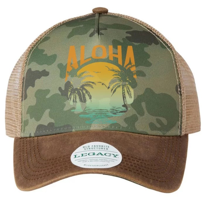 Aloha Summer Beach Legacy Tie Dye Trucker Hat