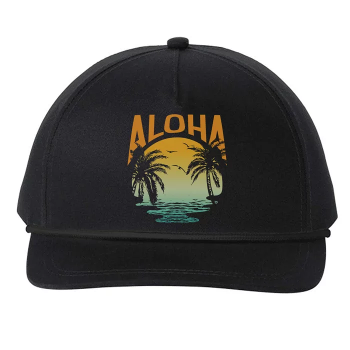 Aloha Summer Beach Snapback Five-Panel Rope Hat