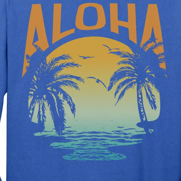 Aloha Summer Beach Tall Long Sleeve T-Shirt