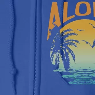 Aloha Summer Beach Full Zip Hoodie