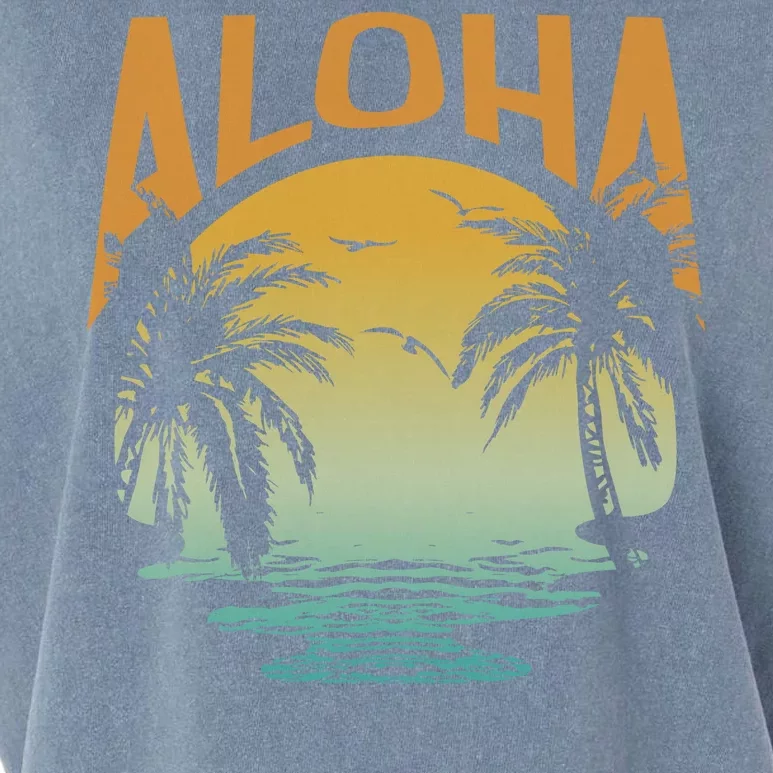 Aloha Summer Beach Garment-Dyed Women's Muscle Tee