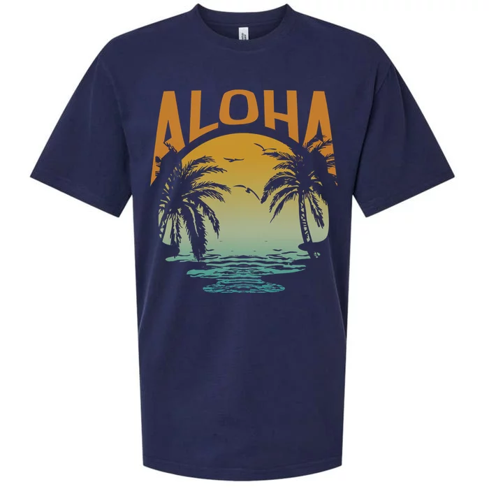 Aloha Summer Beach Sueded Cloud Jersey T-Shirt