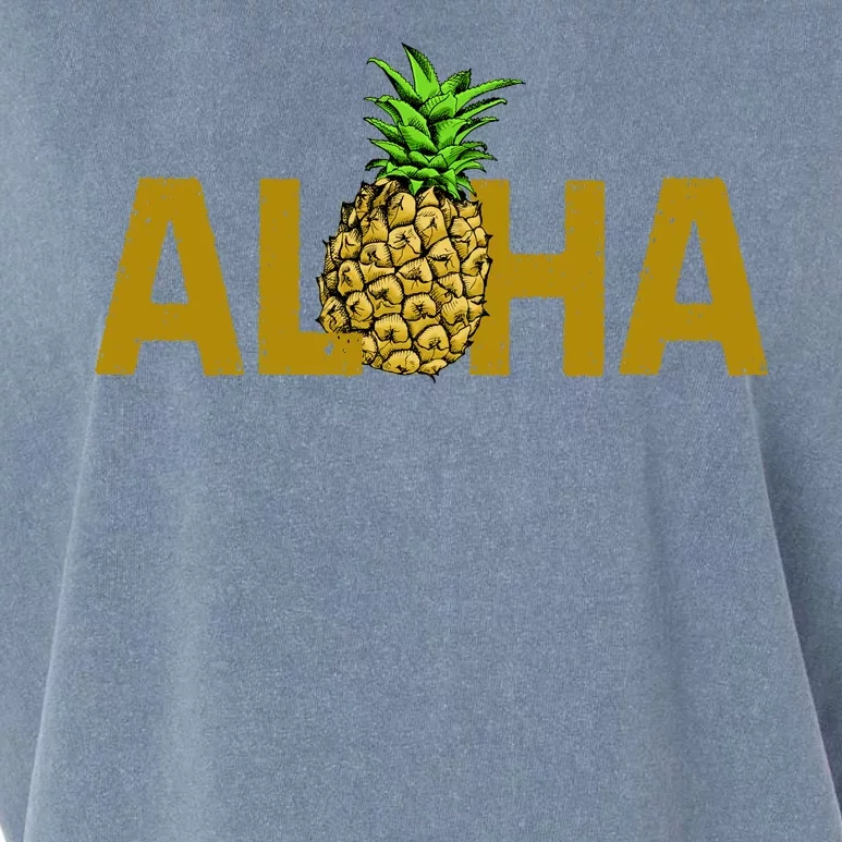 Aloha Summer Pineapple Garment-Dyed Women's Muscle Tee