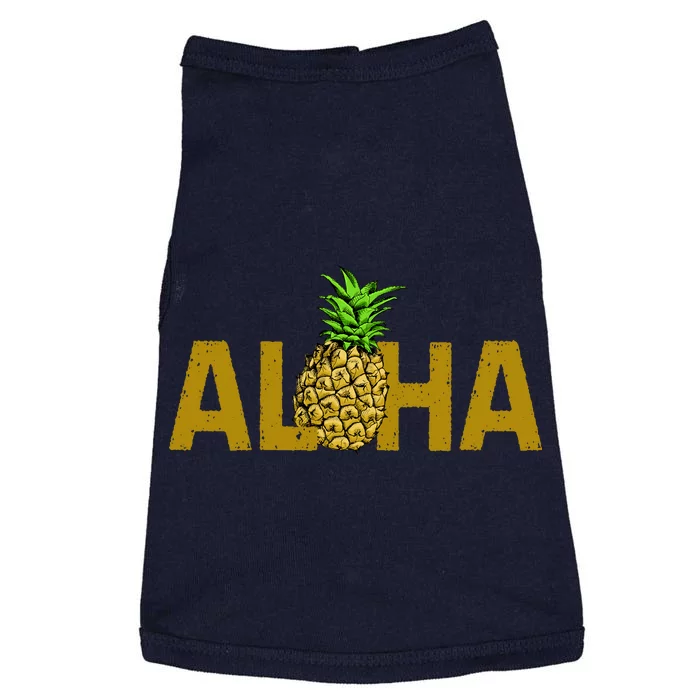 Aloha Summer Pineapple Doggie Tank