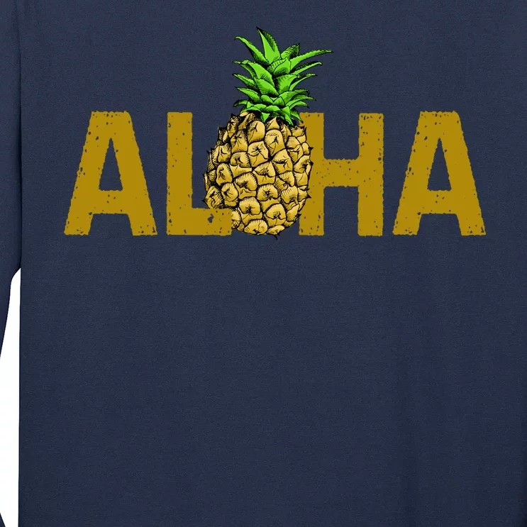 Aloha Summer Pineapple Long Sleeve Shirt