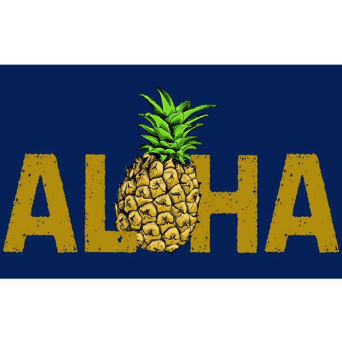 Aloha Summer Pineapple Bumper Sticker