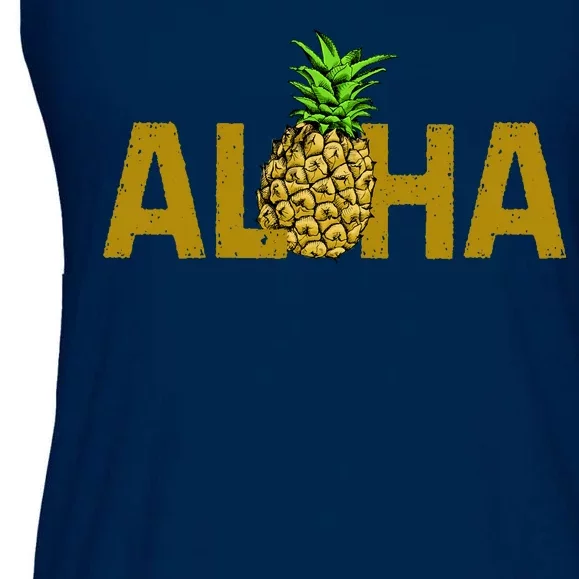 Aloha Summer Pineapple Ladies Essential Flowy Tank