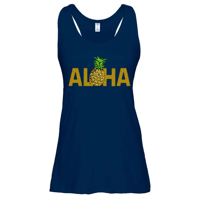 Aloha Summer Pineapple Ladies Essential Flowy Tank