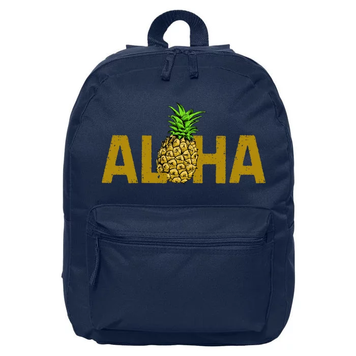 Aloha Summer Pineapple 16 in Basic Backpack