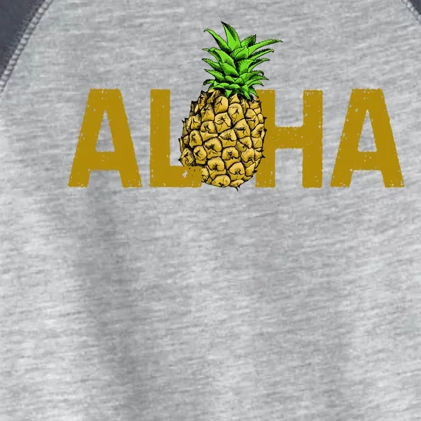 Aloha Summer Pineapple Toddler Fine Jersey T-Shirt