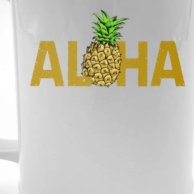 Aloha Summer Pineapple Front & Back Beer Stein