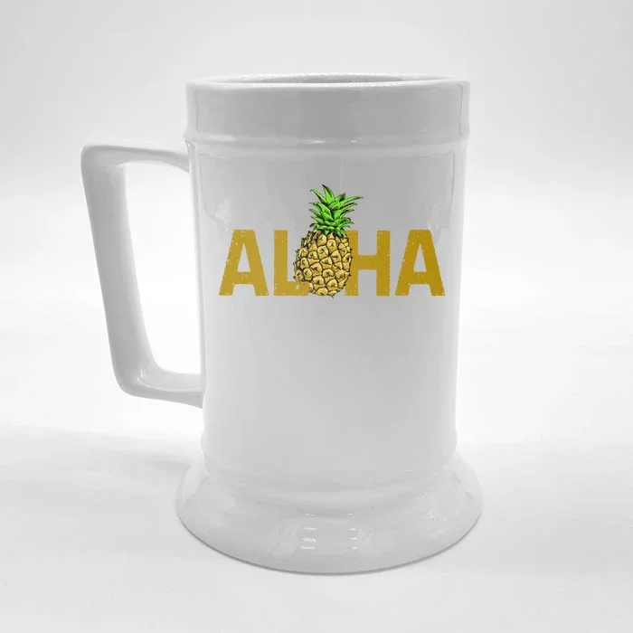 Aloha Summer Pineapple Front & Back Beer Stein