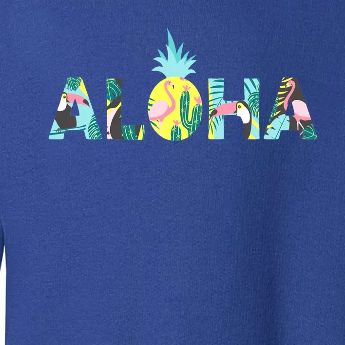 Aloha Tropical Style Toddler Sweatshirt