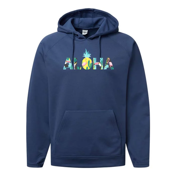 Aloha Tropical Style Performance Fleece Hoodie