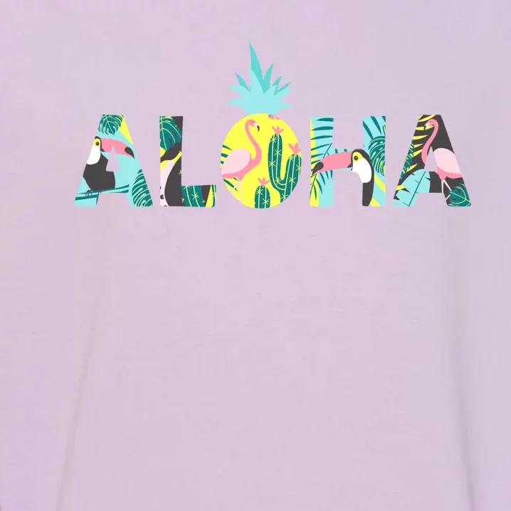 Aloha Tropical Style Garment-Dyed Sweatshirt