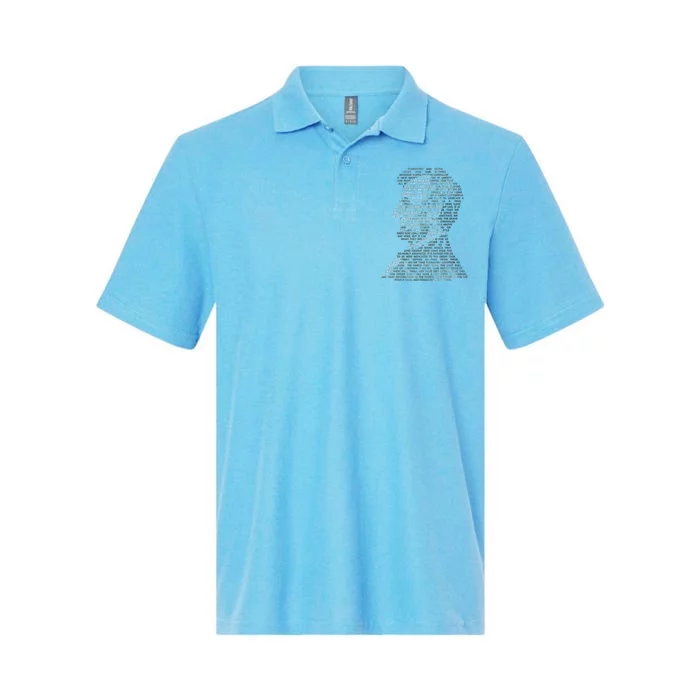 Abraham Lincoln Portrait Gettysburg Address Softstyle Adult Sport Polo