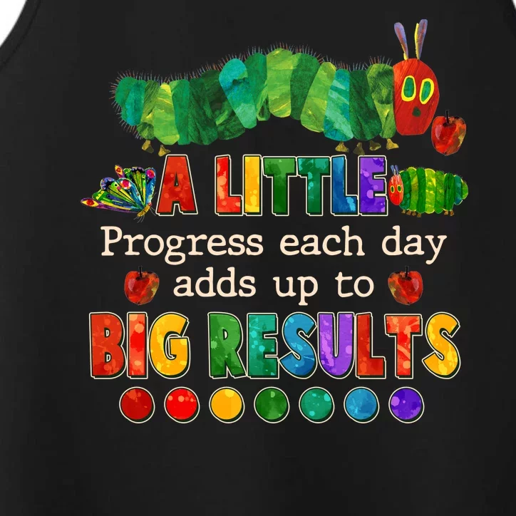 A Little Progress Each Day Adds Up To Big Results Performance Tank