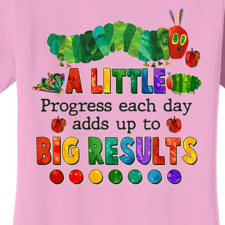 A Little Progress Each Day Adds Up To Big Results Women's T-Shirt