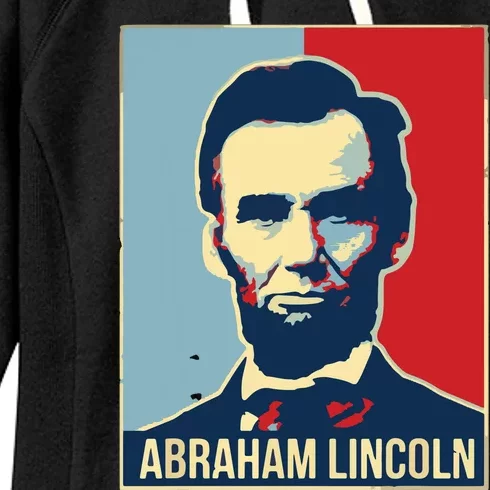 Abraham Lincoln President Gift For President's Day Women's Fleece Hoodie