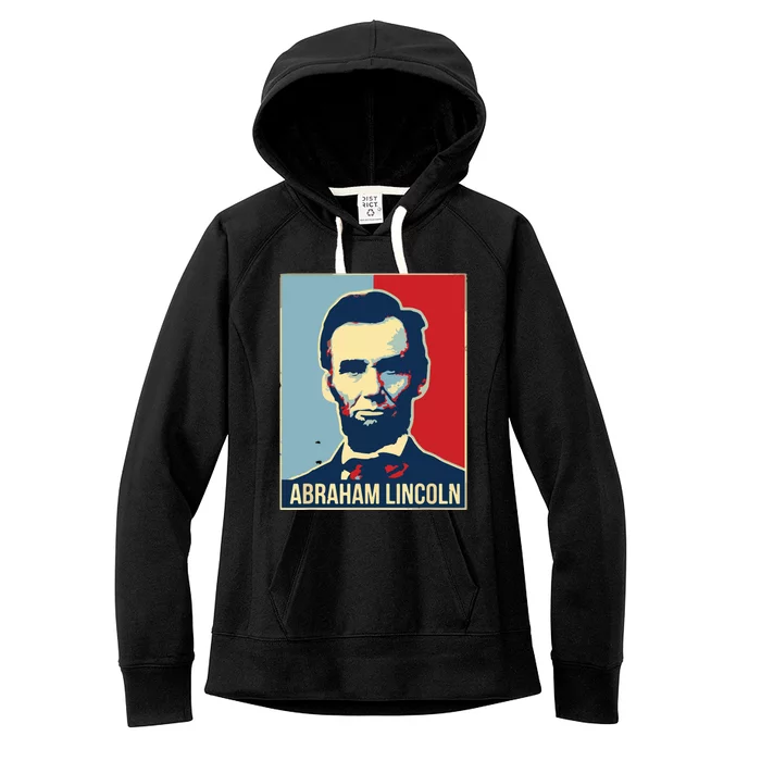 Abraham Lincoln President Gift For President's Day Women's Fleece Hoodie