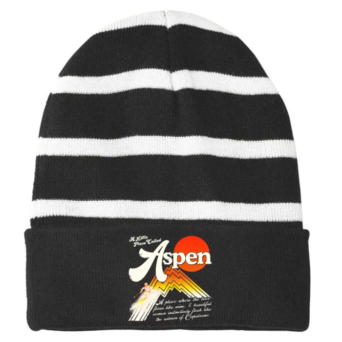 A Little Place Called Aspen Dumb &Amp; Dumber Striped Beanie with Solid Band