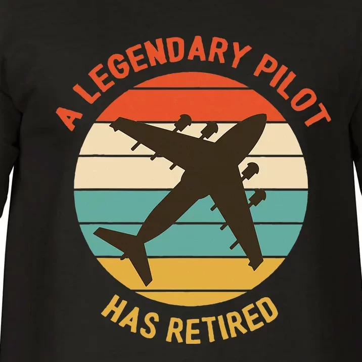 A Legendary Pilot Has Retired Pilot Aircraft Designs Comfort Colors T-Shirt