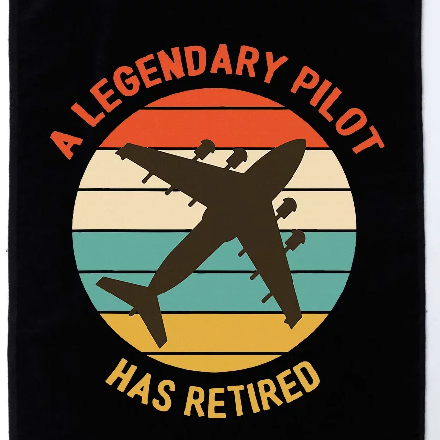 A Legendary Pilot Has Retired Pilot Aircraft Designs Platinum Collection Golf Towel