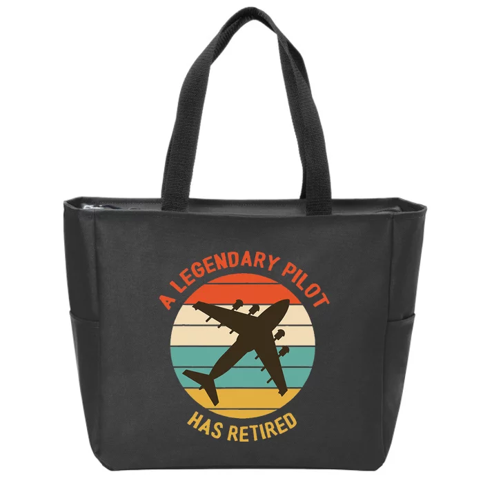 A Legendary Pilot Has Retired Pilot Aircraft Designs Zip Tote Bag