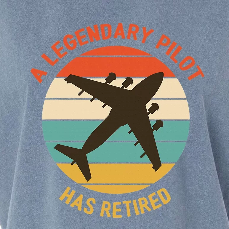 A Legendary Pilot Has Retired Pilot Aircraft Designs Garment-Dyed Women's Muscle Tee