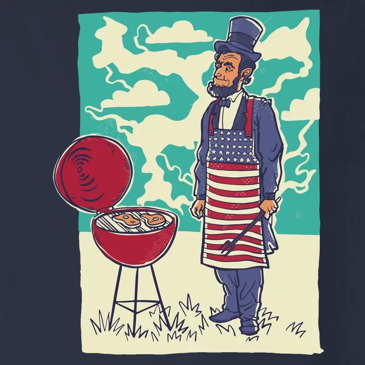 Abe Lincoln Patriotic Barbeque BBQ Toddler Long Sleeve Shirt