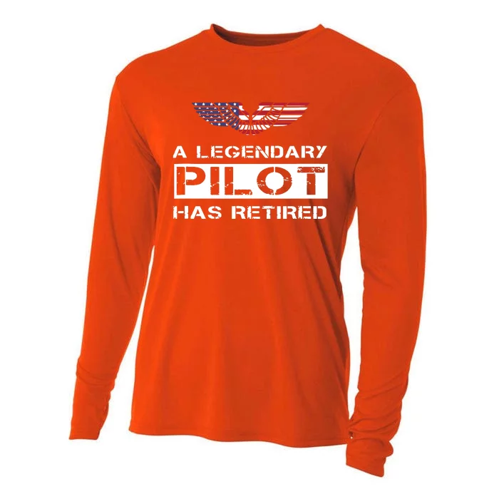 A Legendary Pilot Has Retired Military Jet Retirement Wings Cooling Performance Long Sleeve Crew