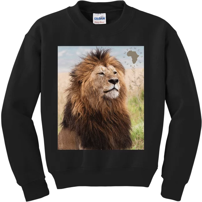 African Lion Pride Kids Sweatshirt