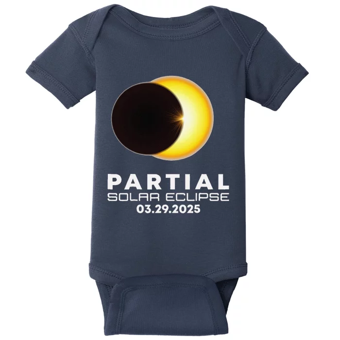 Astronomy Lovers Partial Solar Eclipse 03.29.2025 Baby Bodysuit