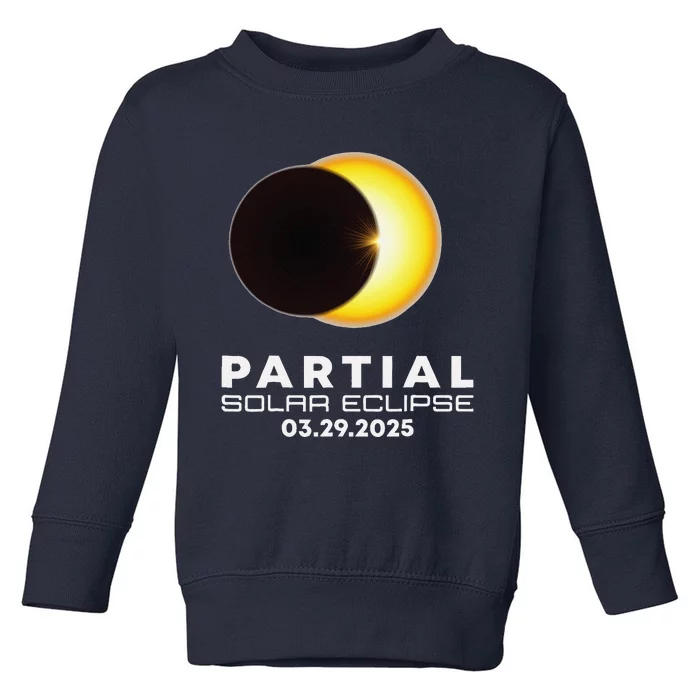 Astronomy Lovers Partial Solar Eclipse 03.29.2025 Toddler Sweatshirt