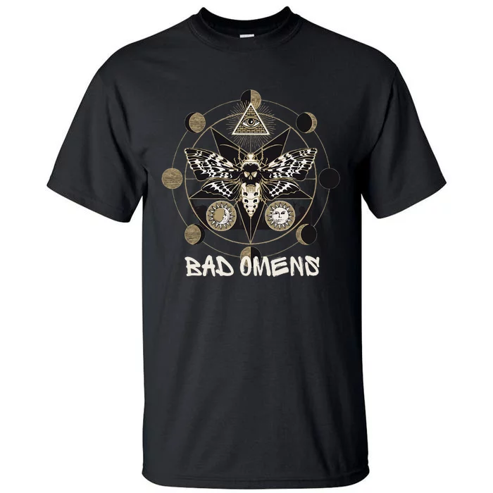 A Large Pentagram With Mystical Symbols Surrounding It Tall T-Shirt