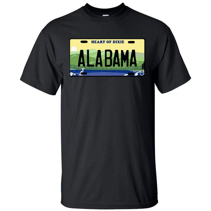 Alabama License Plate Throwback Design Classic Tall T-Shirt