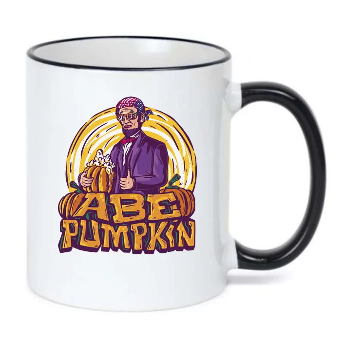 Abraham Lincoln Pumpkin Black Color Changing Mug