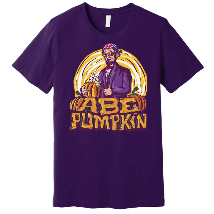 Abraham Lincoln Pumpkin Premium T-Shirt